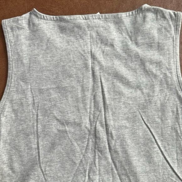 Talbots Silver Sequin XS NWT Gray Stretch Cotton Tank Top - Picture 3 of 8